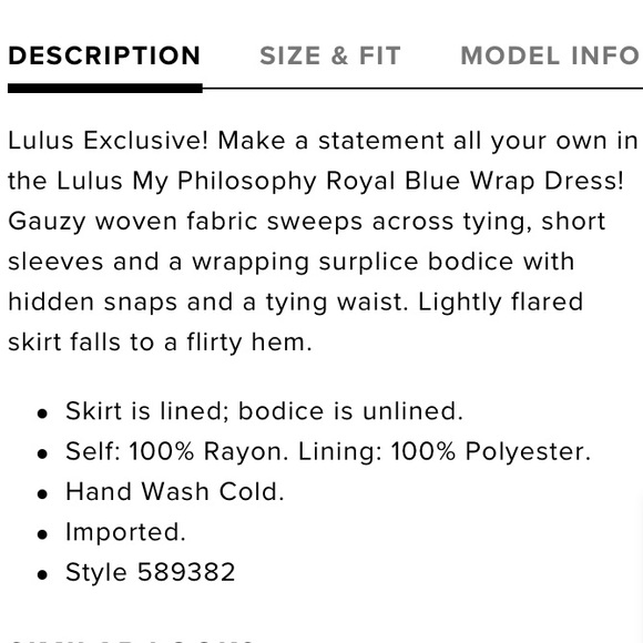 LAST CALL! Lulus Royal Blue Wrap Dress - Picture 5 of 9